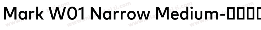 Mark W01 Narrow Medium字体转换
